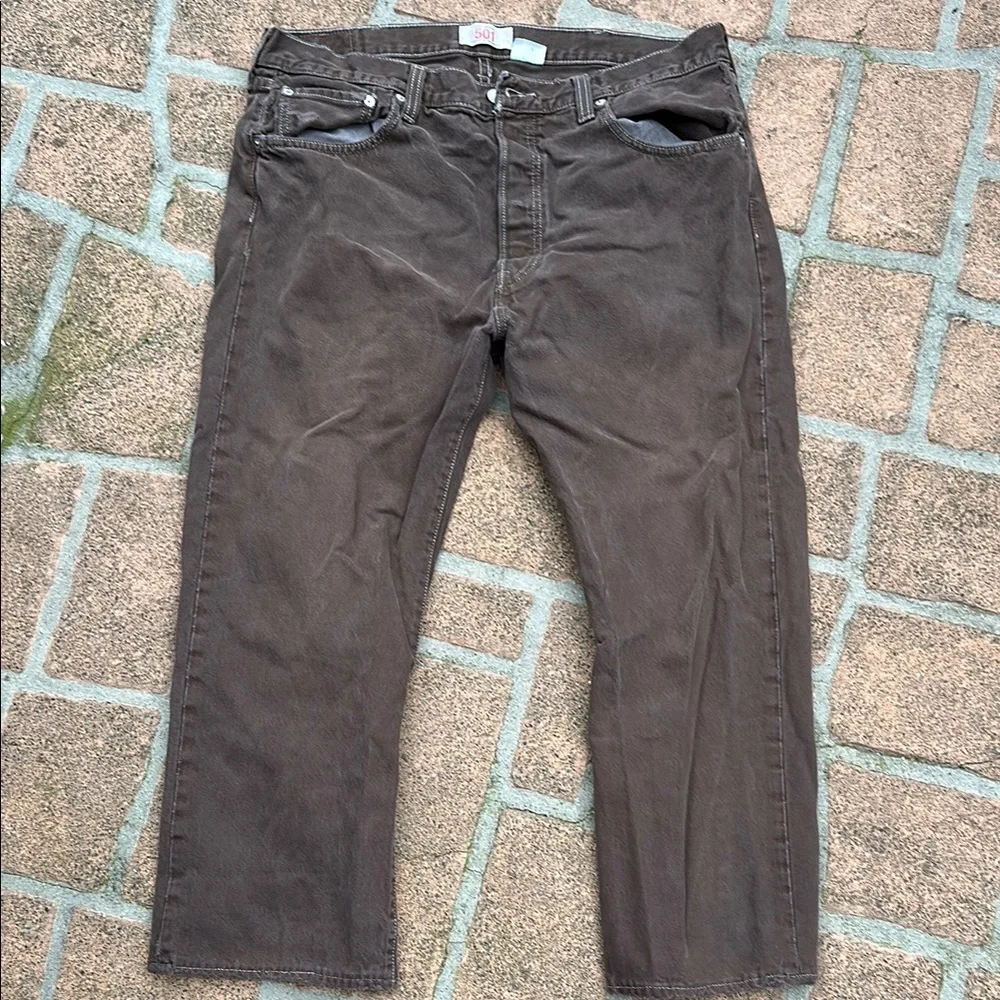 🤎🤎🤎Levi’s 501 brown jeans denim pants